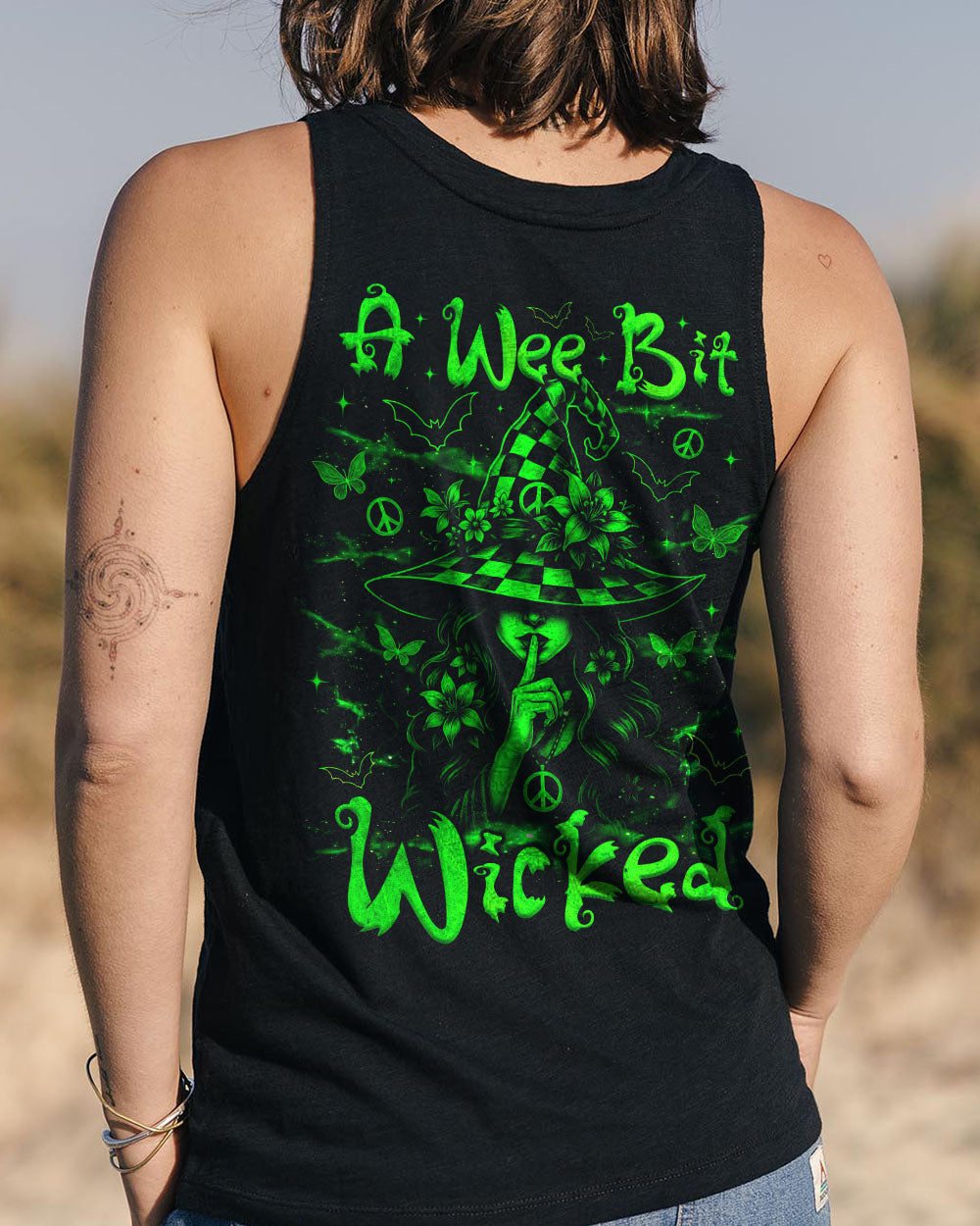A WEE BIT WICKED WITCH HALLOWEEN ALL OVER PRINT - TLNZ3007251