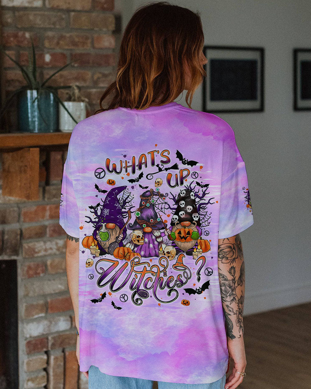 WHAT'S UP WITCHES GNOME HALLOWEEN ALL OVER PRINT - TLPQ2608243