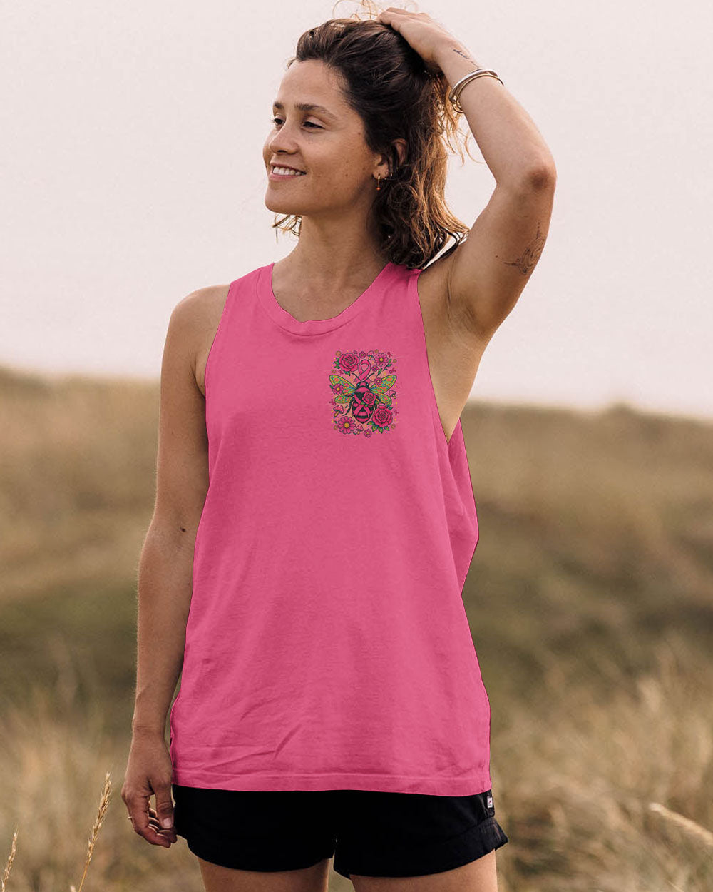 BEE-LIEVE BREAST CANCER AWARENESS ALL OVER PRINT  - TLTR1108251