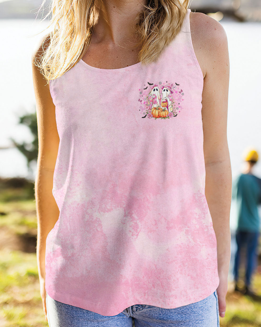 IN OCTOBER WE WEAR PINK BOO BREAST CANCER AWARENESS ALL OVER PRINT - TLTR1408253
