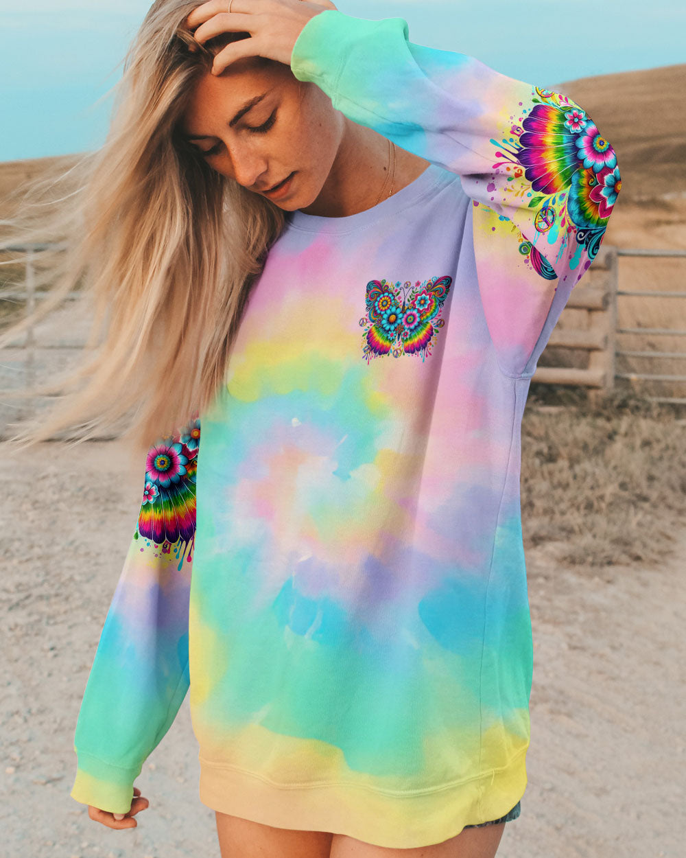 SPIRIT OF A BUTTERFLY TIE DYE ALL OVER PRINT - TLTR2409245