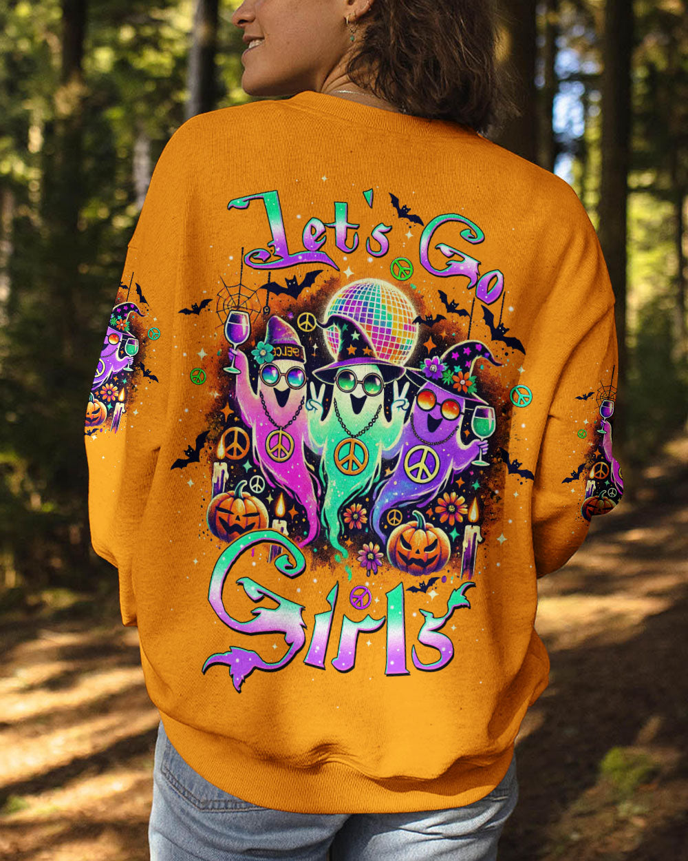 LET'S GO GIRLS BOOS HALLOWEEN ALL OVER PRINT - TLTW0808245