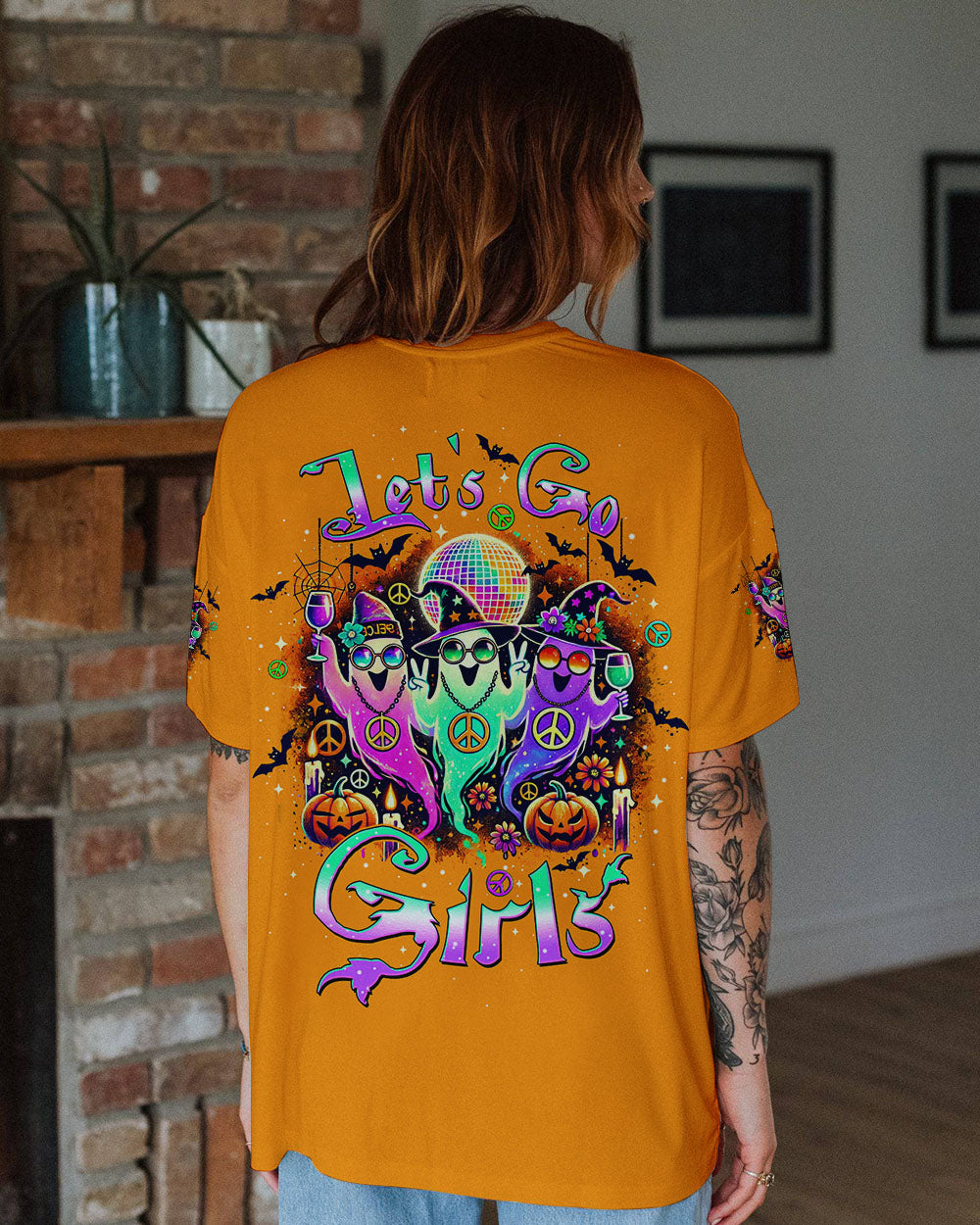 LET'S GO GIRLS BOOS HALLOWEEN ALL OVER PRINT - TLTW0808245