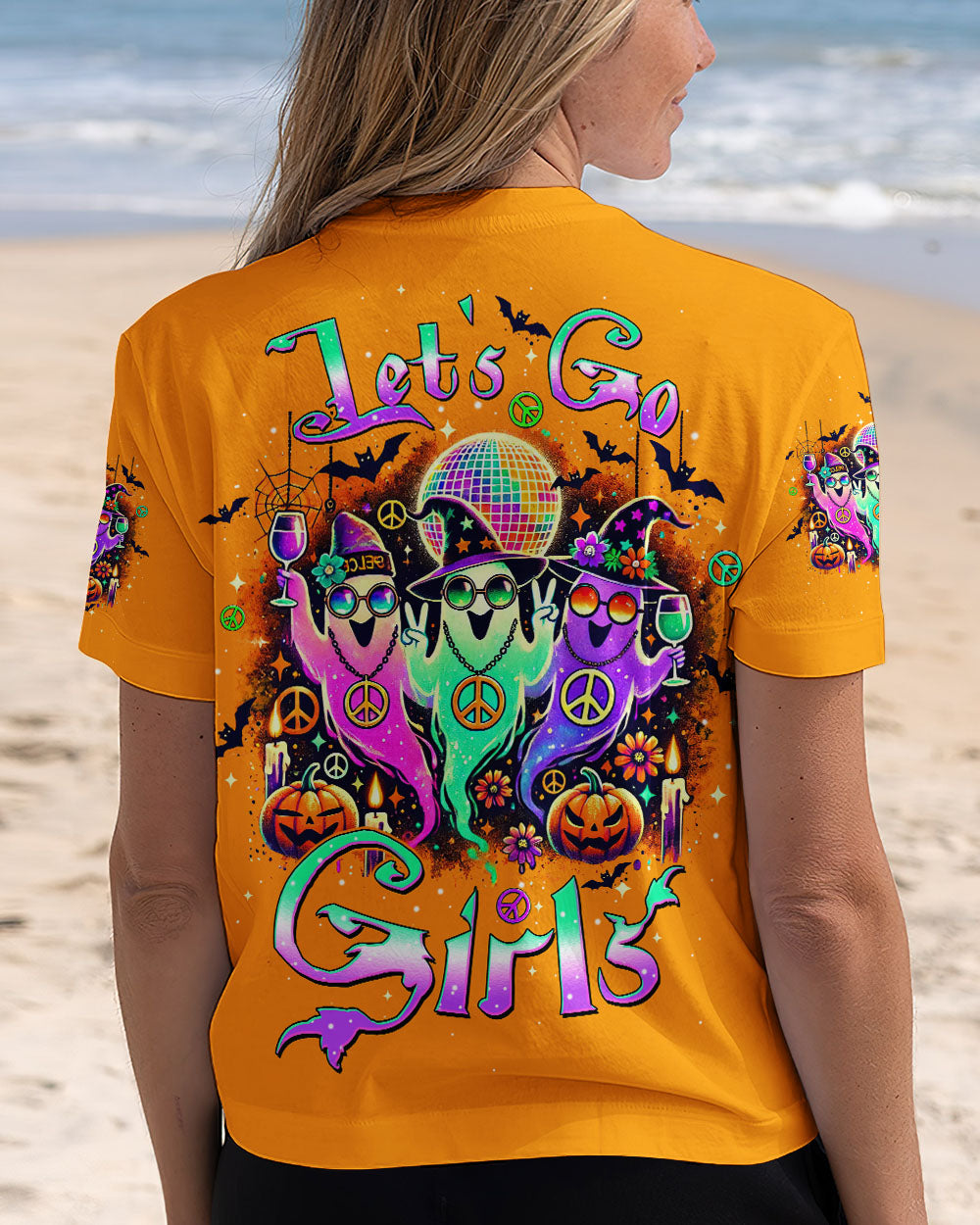 LET'S GO GIRLS BOOS HALLOWEEN ALL OVER PRINT - TLTW0808245