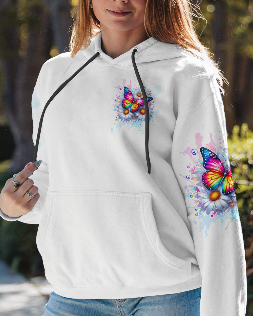 WHISPER WORDS OF WISDOM LET IT BE BUTTERFLY ALL OVER PRINT  - TLTW1110253