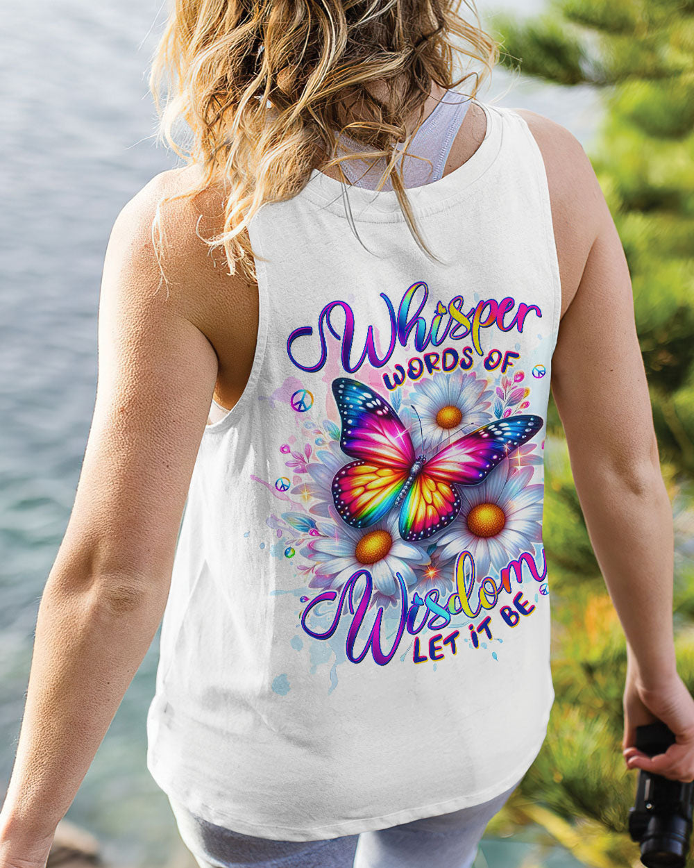 WHISPER WORDS OF WISDOM LET IT BE BUTTERFLY ALL OVER PRINT  - TLTW1110253