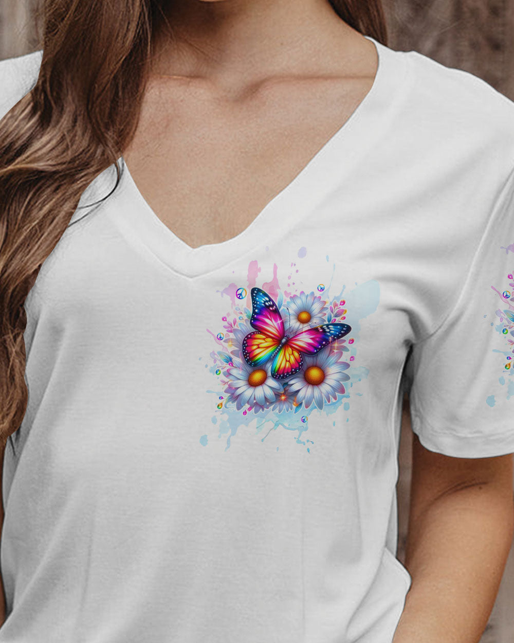 WHISPER WORDS OF WISDOM LET IT BE BUTTERFLY ALL OVER PRINT  - TLTW1110253