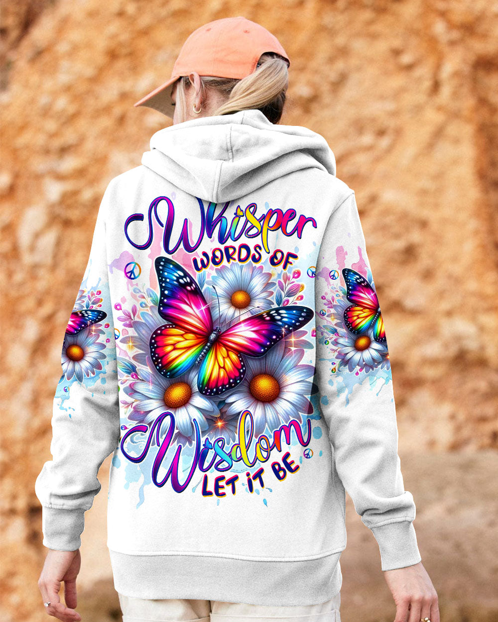 WHISPER WORDS OF WISDOM LET IT BE BUTTERFLY ALL OVER PRINT  - TLTW1110253