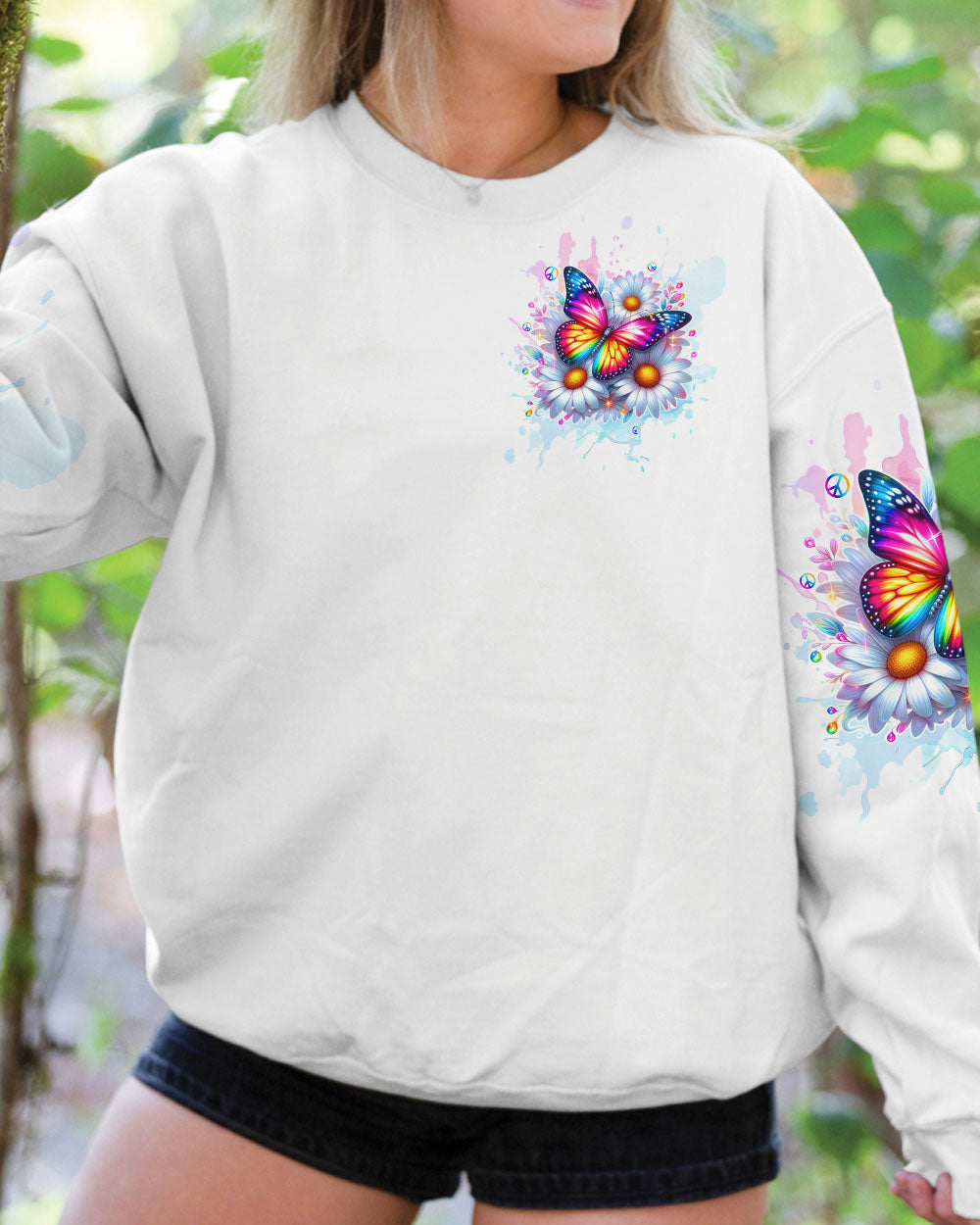 WHISPER WORDS OF WISDOM LET IT BE BUTTERFLY ALL OVER PRINT  - TLTW1110253