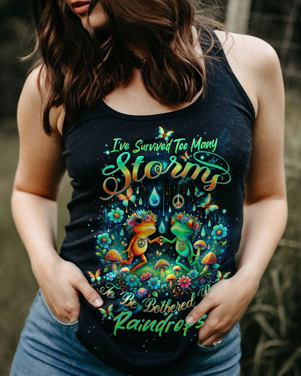 I'VE SURVIVED TOO MANY STORMS FROG ALL OVER PRINT - TLTW2003242