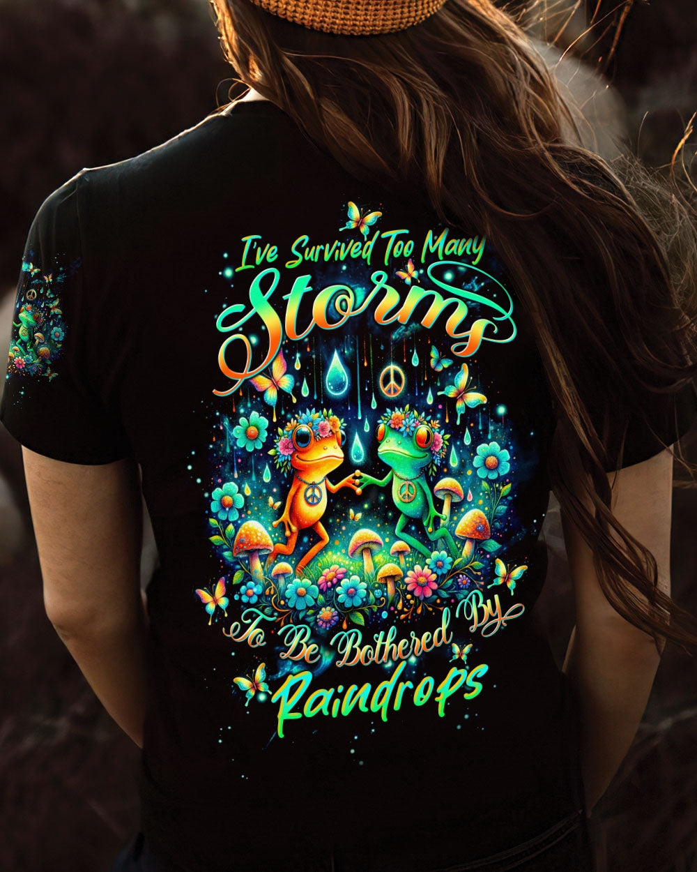 I'VE SURVIVED TOO MANY STORMS FROG ALL OVER PRINT - TLTW2003242