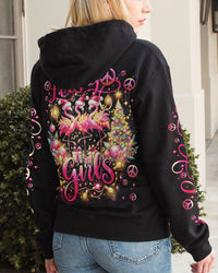 LET'S GO GIRLS FLAMINGO CHRISTMAS ALL OVER PRINT - TY2010232