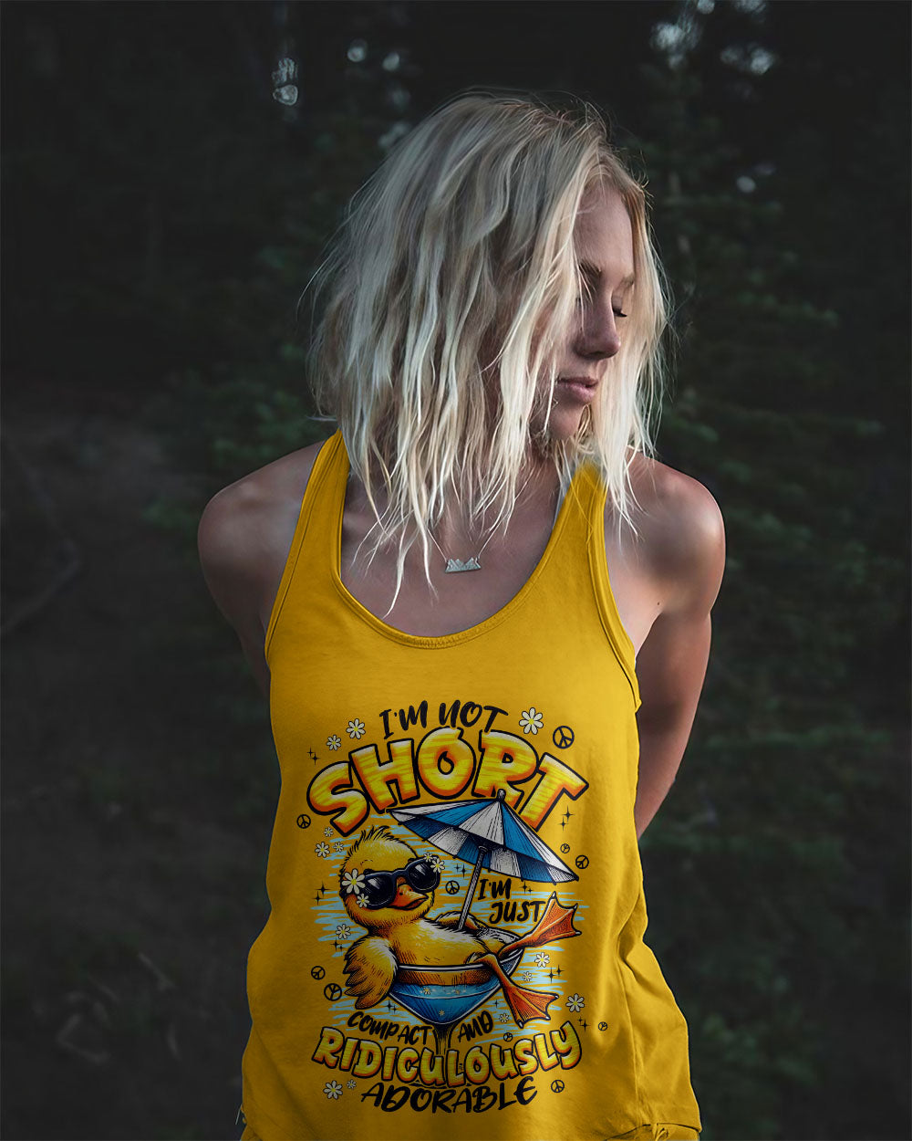 I'M NOT SHORT HIPPIE DUCK ALL OVER PRINT - TYPQ1108252