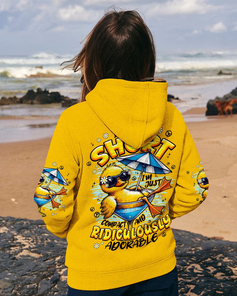 I'M NOT SHORT HIPPIE DUCK ALL OVER PRINT - TYPQ1108252