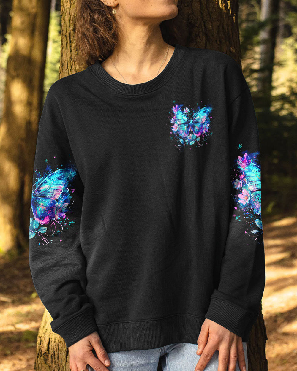 HELLO DARKNESS MY OLD FRIEND BUTTERFLY ALL OVER PRINT - TYQY1004242