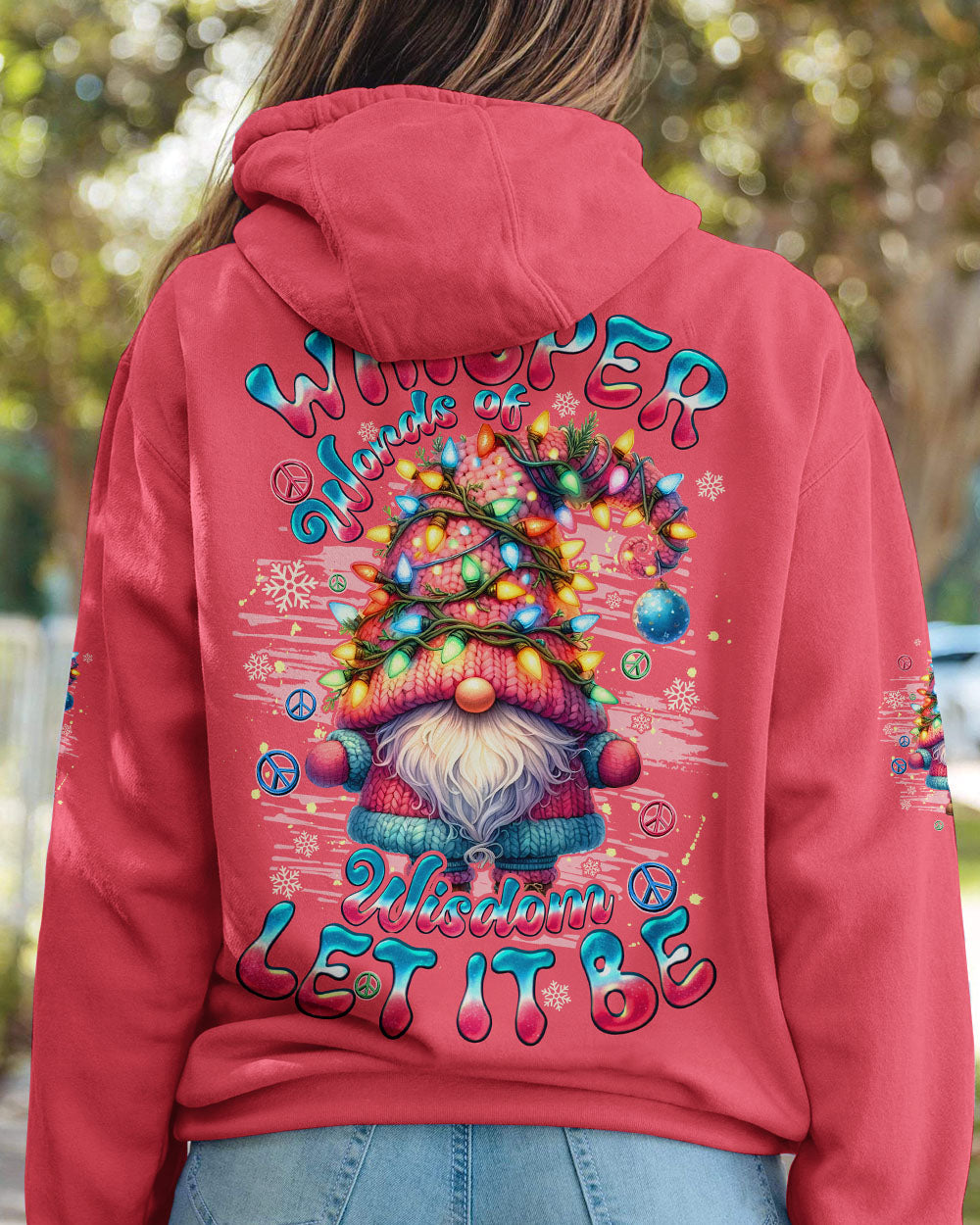 WHISPER WORDS OF WISDOM LET IT BE GNOME CHRISTMAS ALL OVER PRINT - TYQY1411252