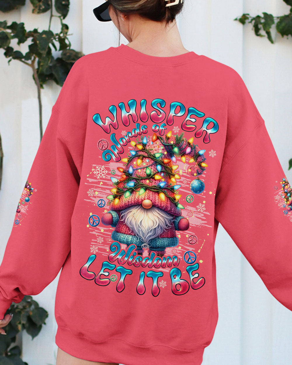 WHISPER WORDS OF WISDOM LET IT BE GNOME CHRISTMAS ALL OVER PRINT - TYQY1411252