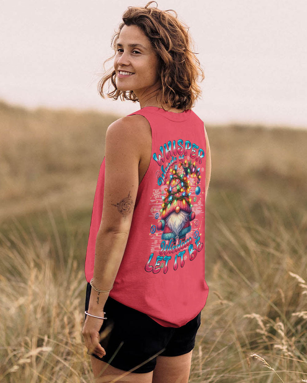 WHISPER WORDS OF WISDOM LET IT BE GNOME CHRISTMAS ALL OVER PRINT - TYQY1411252