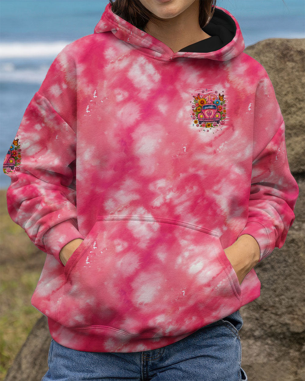 RUNNING AGAINST THE WIND CAR TIE DYE ALL OVER PRINT - TYQY2511251
