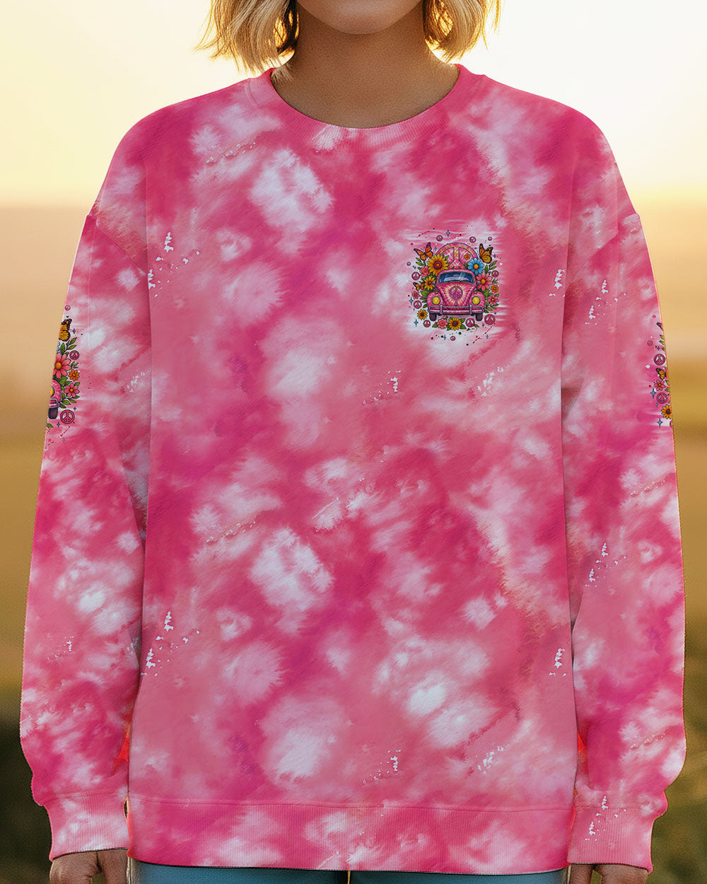 RUNNING AGAINST THE WIND CAR TIE DYE ALL OVER PRINT - TYQY2511251