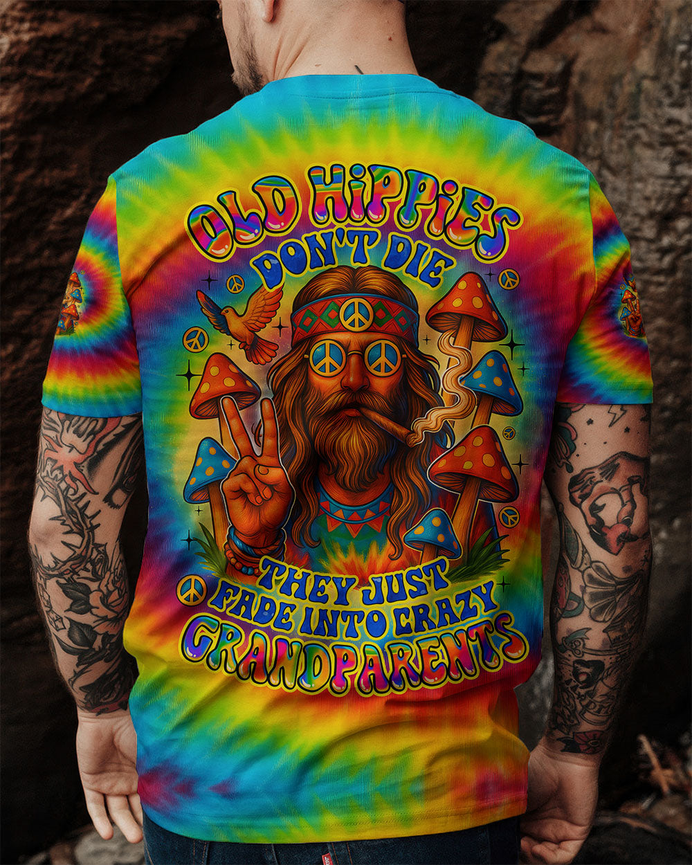 OLD HIPPIES TIE DYE ALL OVER PRINT - TYQY2907251