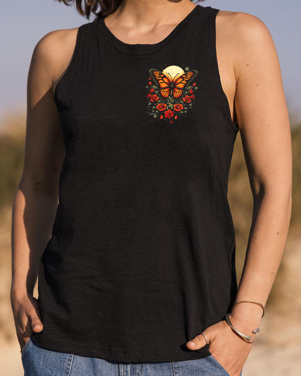 HELLO DARKNESS MY OLD FRIEND BUTTERFLY ALL OVER PRINT - TYTD0710251