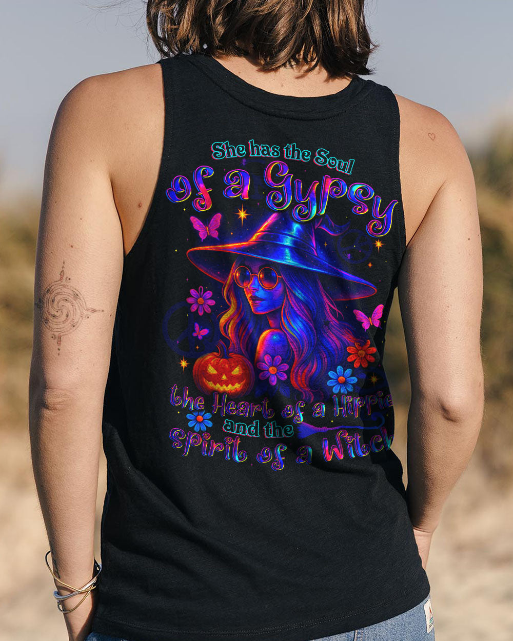 SPIRIT OF A WITCH HIPPIE HALLOWEEN ALL OVER PRINT - TYTD2307252
