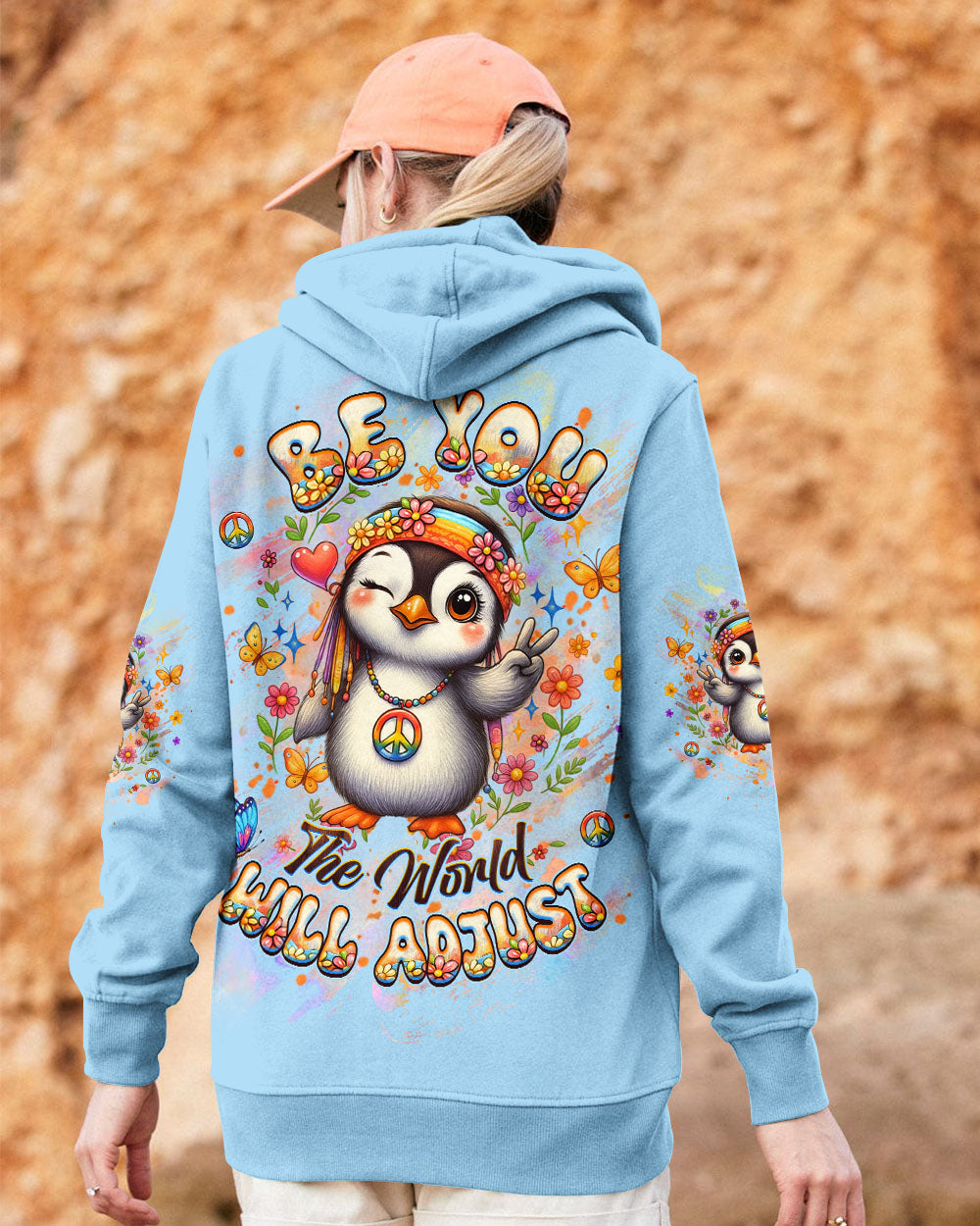 BE YOU THE WORLD WILL ADJUST ALL OVER PRINT - YHHG0309251