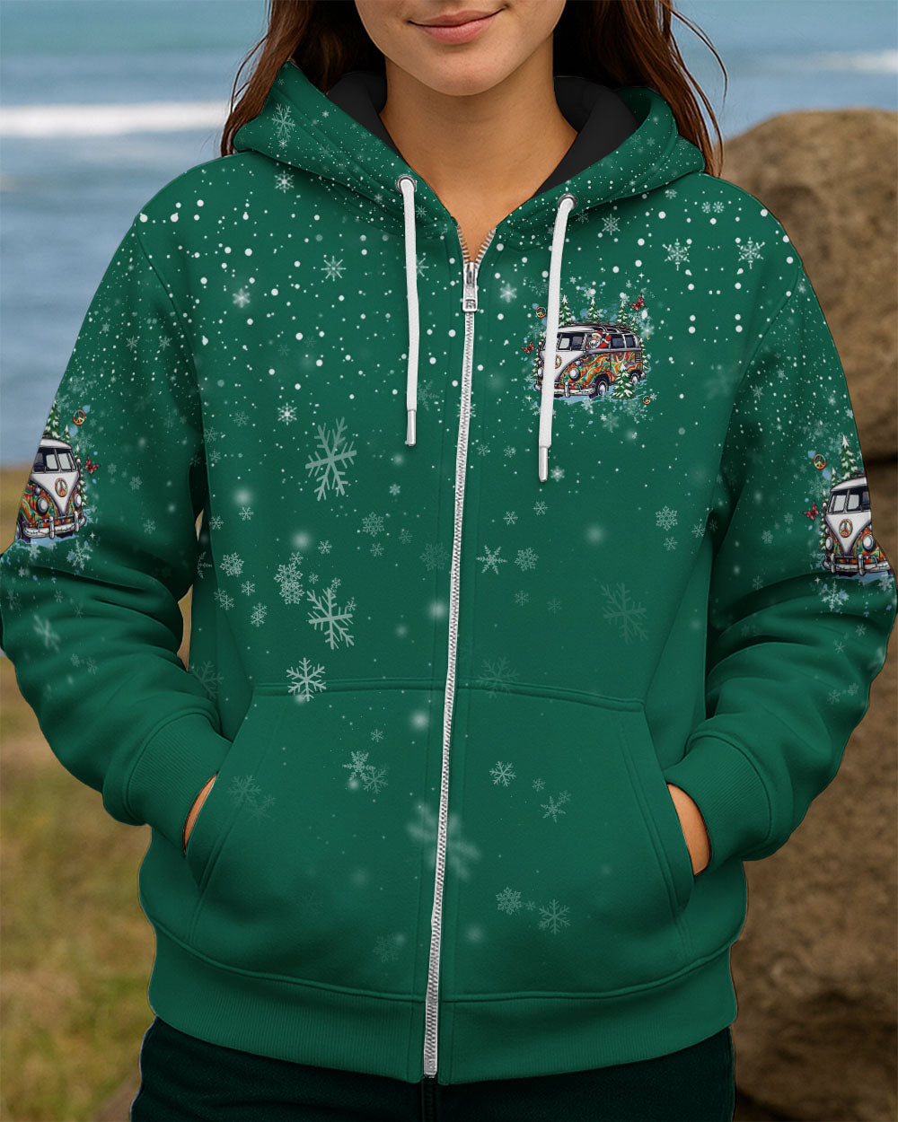 SANTA CLAUS IS COMING CHRISTMAS ALL OVER PRINT - YHHG1411251