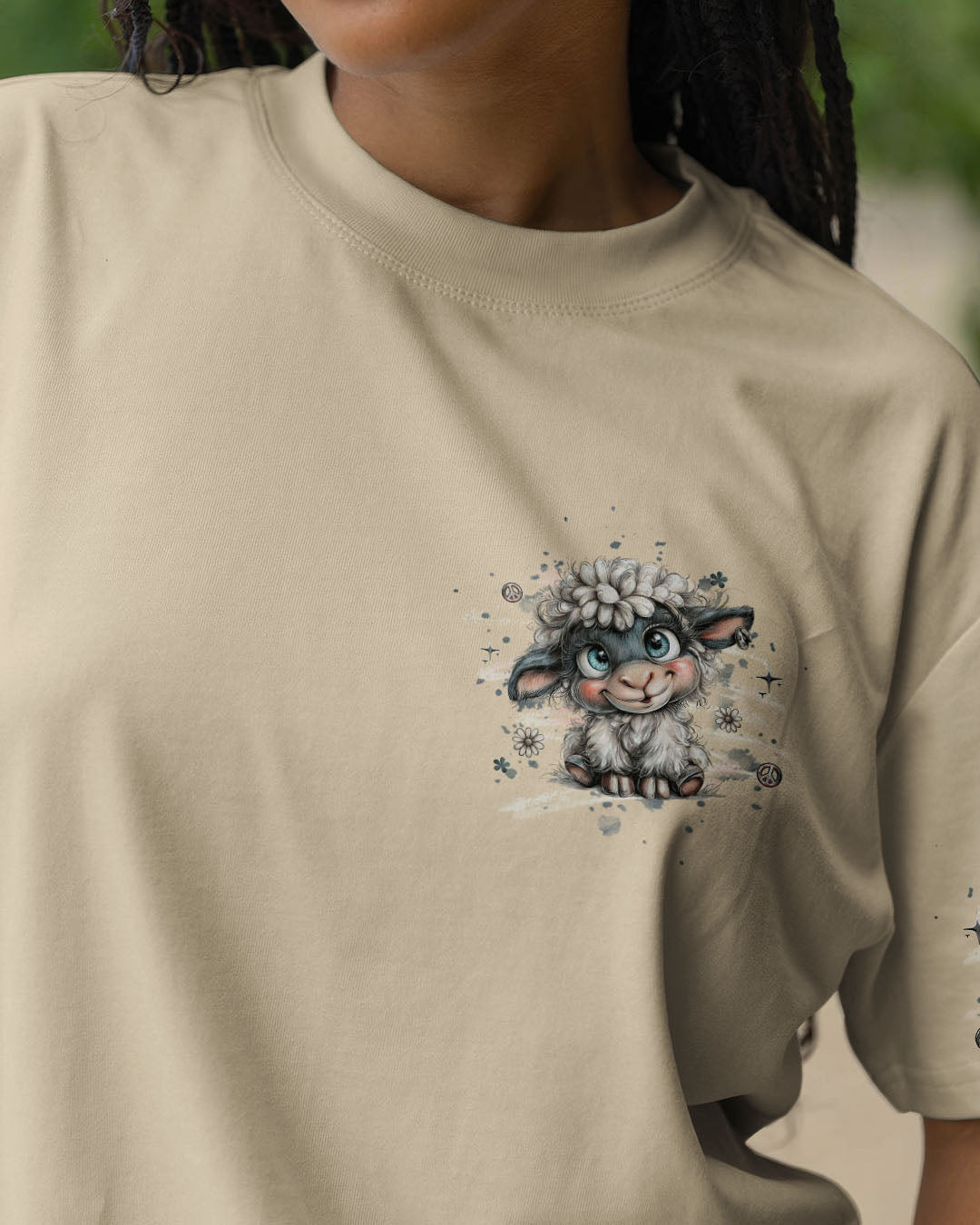 JUST BREATHE SHEEP ALL OVER PRINT - YHHG2210251