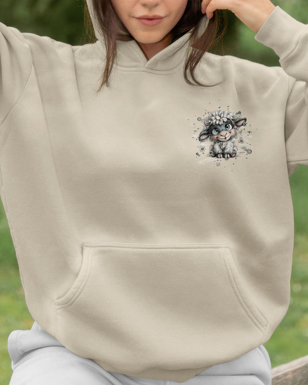 JUST BREATHE SHEEP ALL OVER PRINT - YHHG2210251