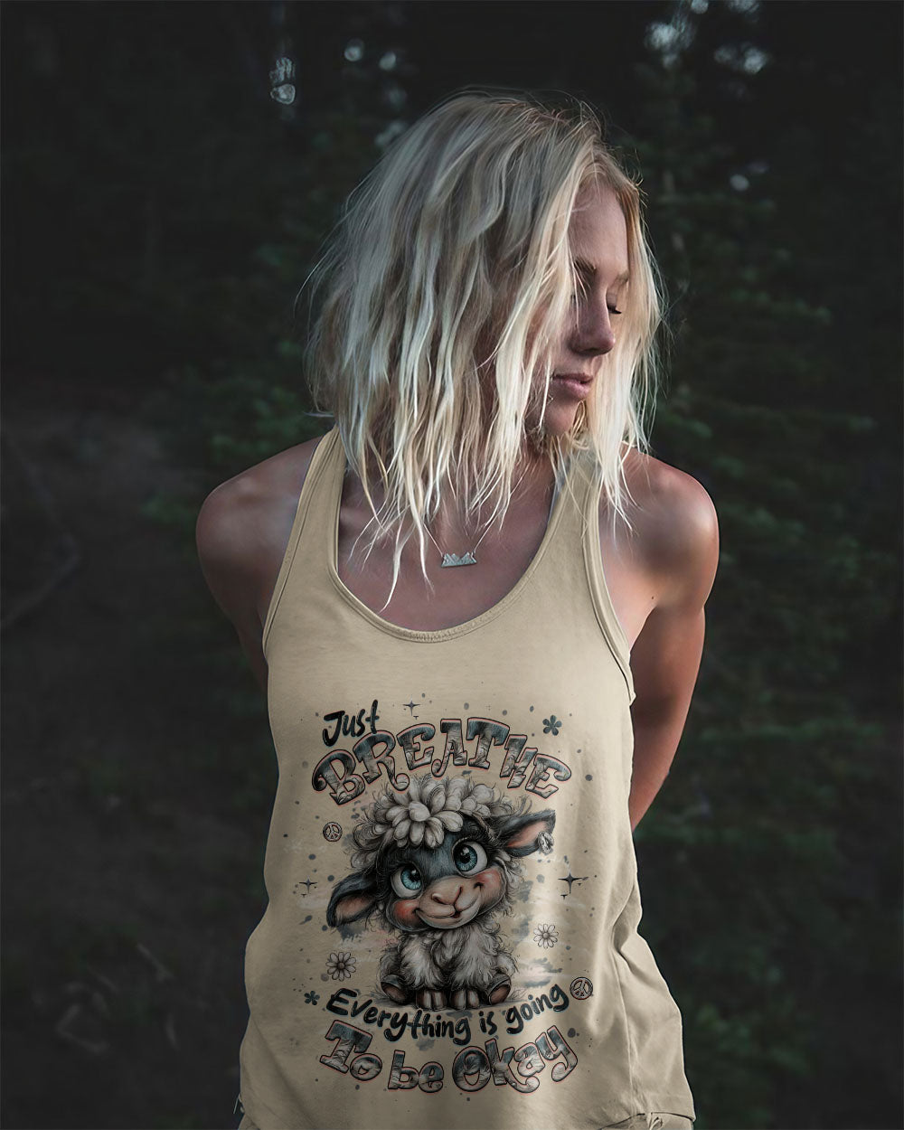 JUST BREATHE SHEEP ALL OVER PRINT - YHHG2210251