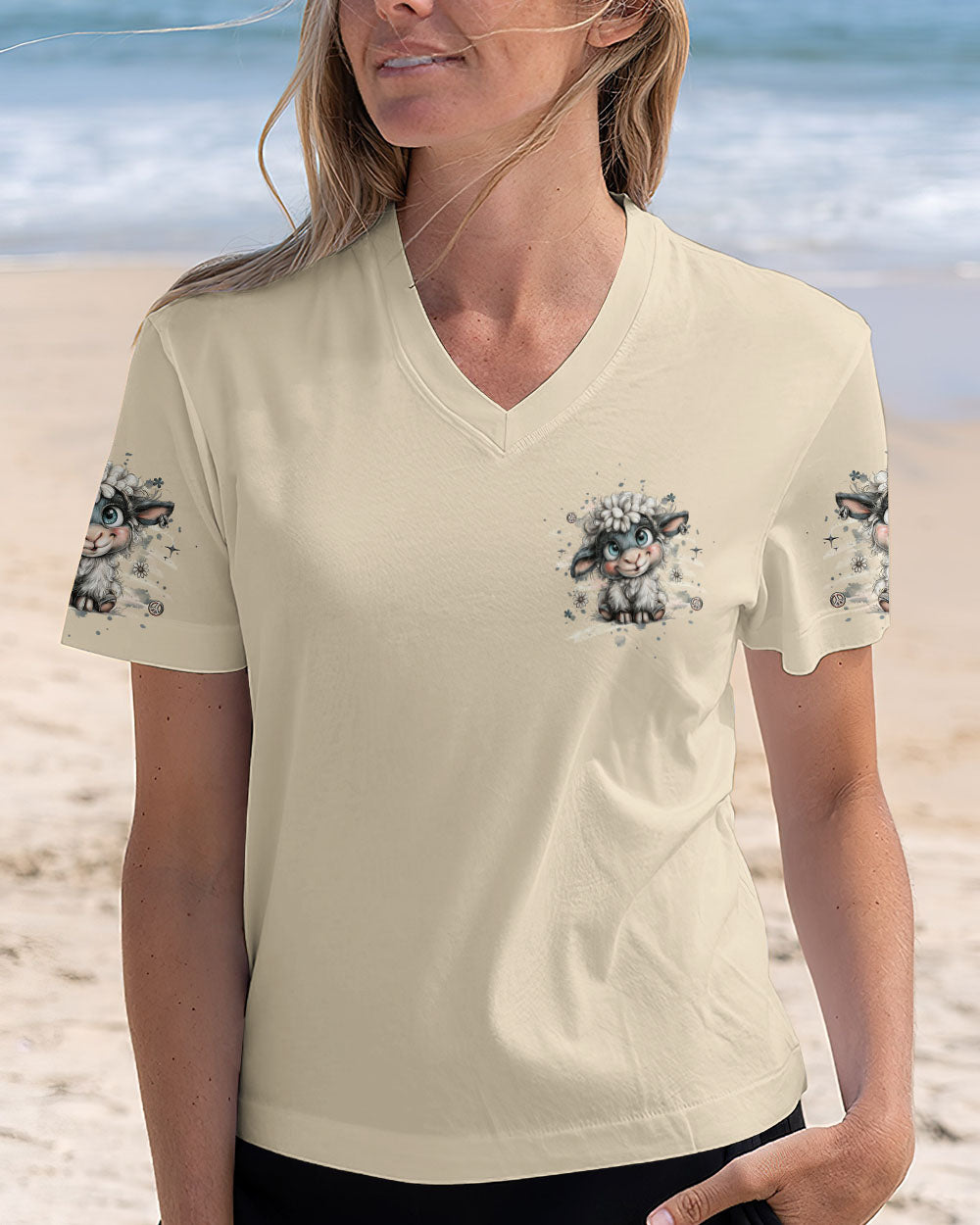 JUST BREATHE SHEEP ALL OVER PRINT - YHHG2210251