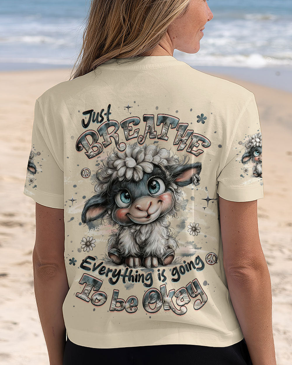 JUST BREATHE SHEEP ALL OVER PRINT - YHHG2210251