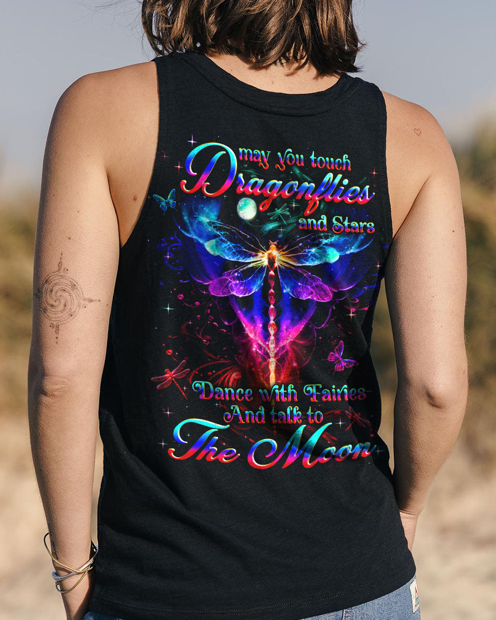 MAY YOU TOUCH DRAGONFLIES AND STARS ALL OVER PRINT - YHHN1909254