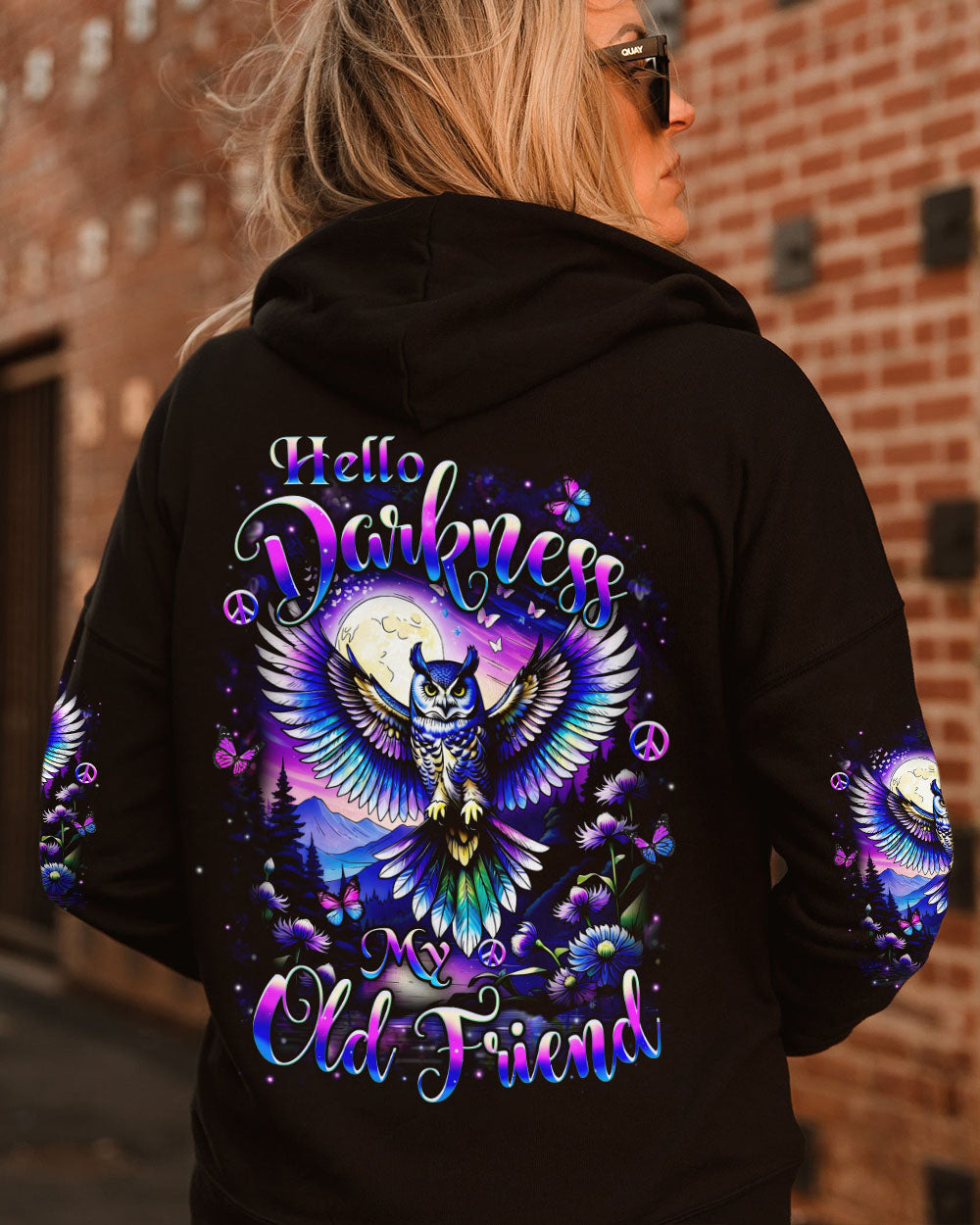 HELLO DARKNESS MY OLD FRIEND OWL ALL OVER PRINT - YHHN2409252