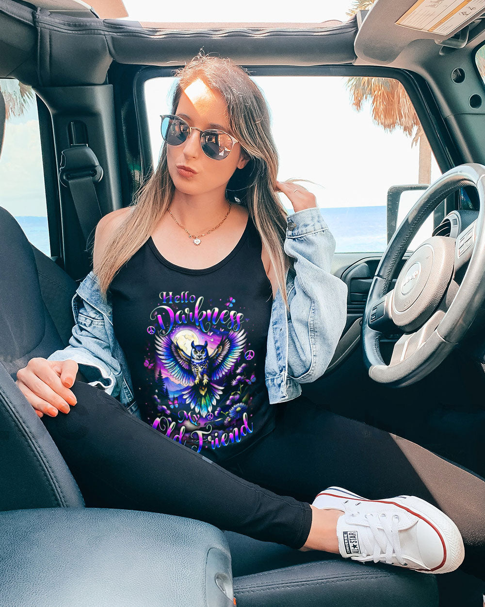 HELLO DARKNESS MY OLD FRIEND OWL ALL OVER PRINT - YHHN2409252