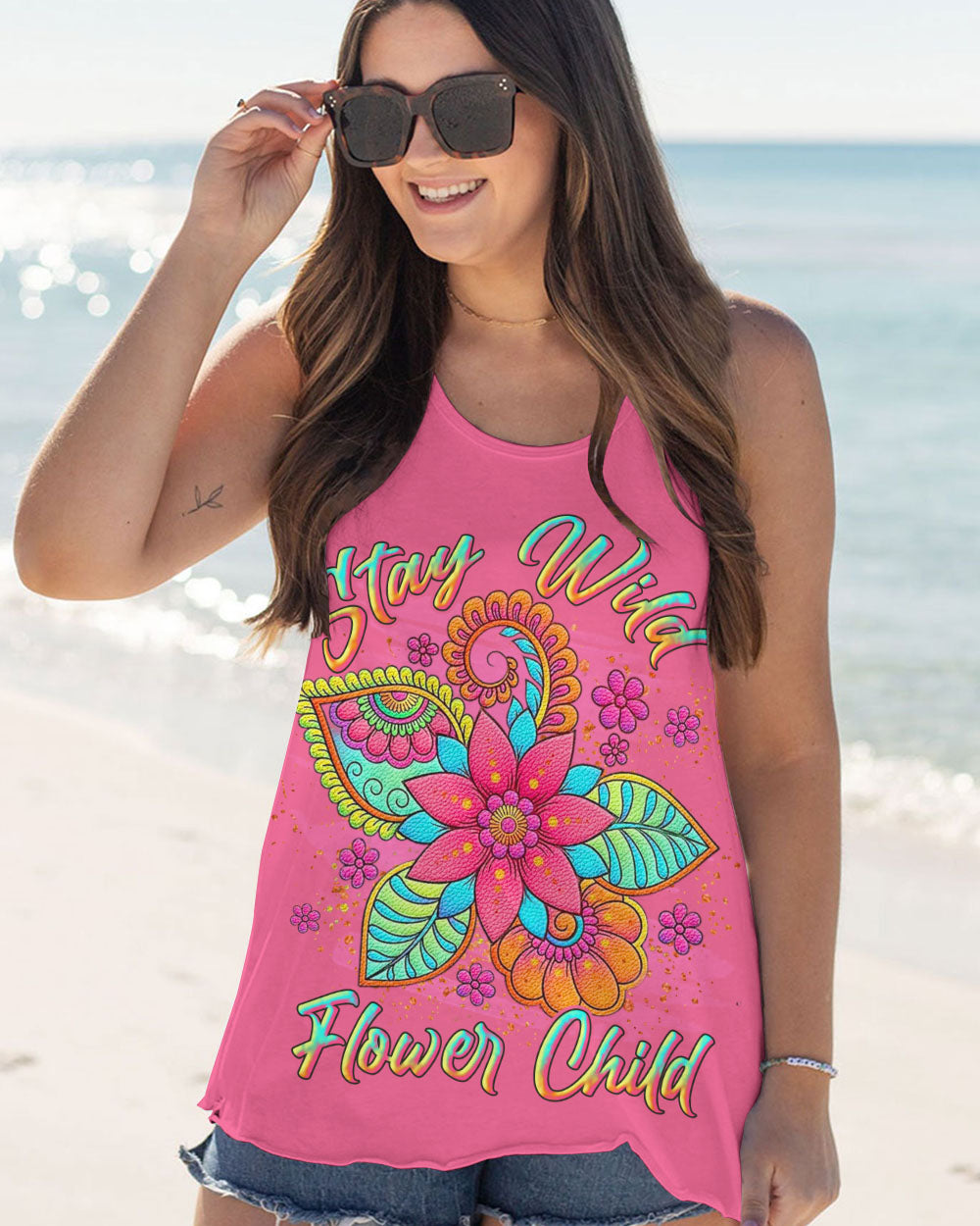 STAY WILD FLOWER CHILD ALL OVER PRINT - YHLN0206234