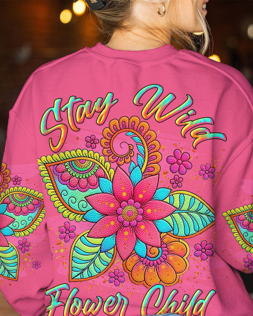 STAY WILD FLOWER CHILD ALL OVER PRINT - YHLN0206234