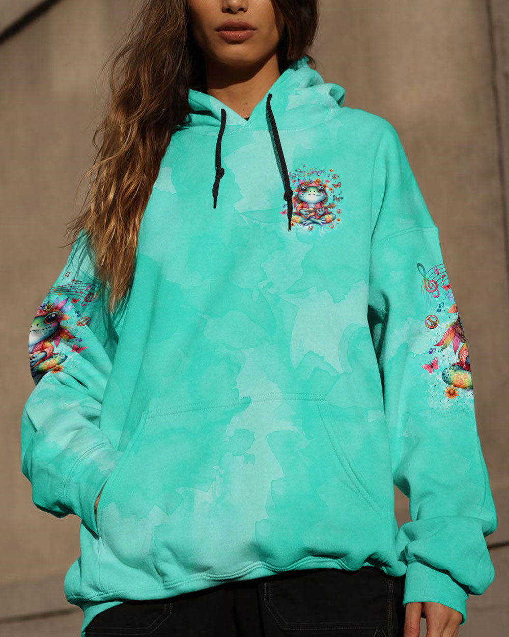 MAKE TODAY GROOVY FROG ALL OVER PRINT - YHLT2409253