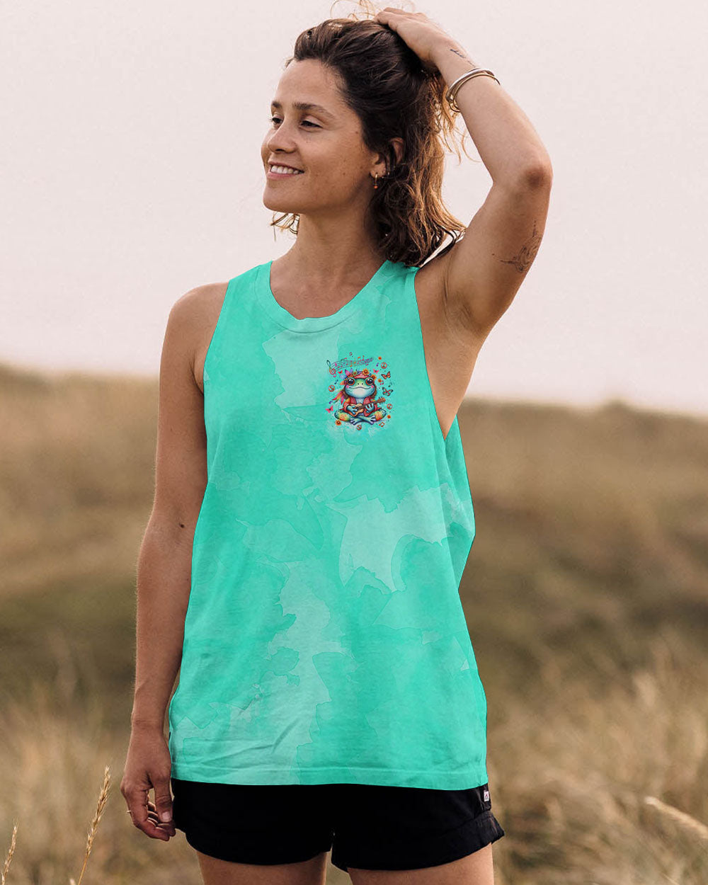MAKE TODAY GROOVY FROG ALL OVER PRINT - YHLT2409253