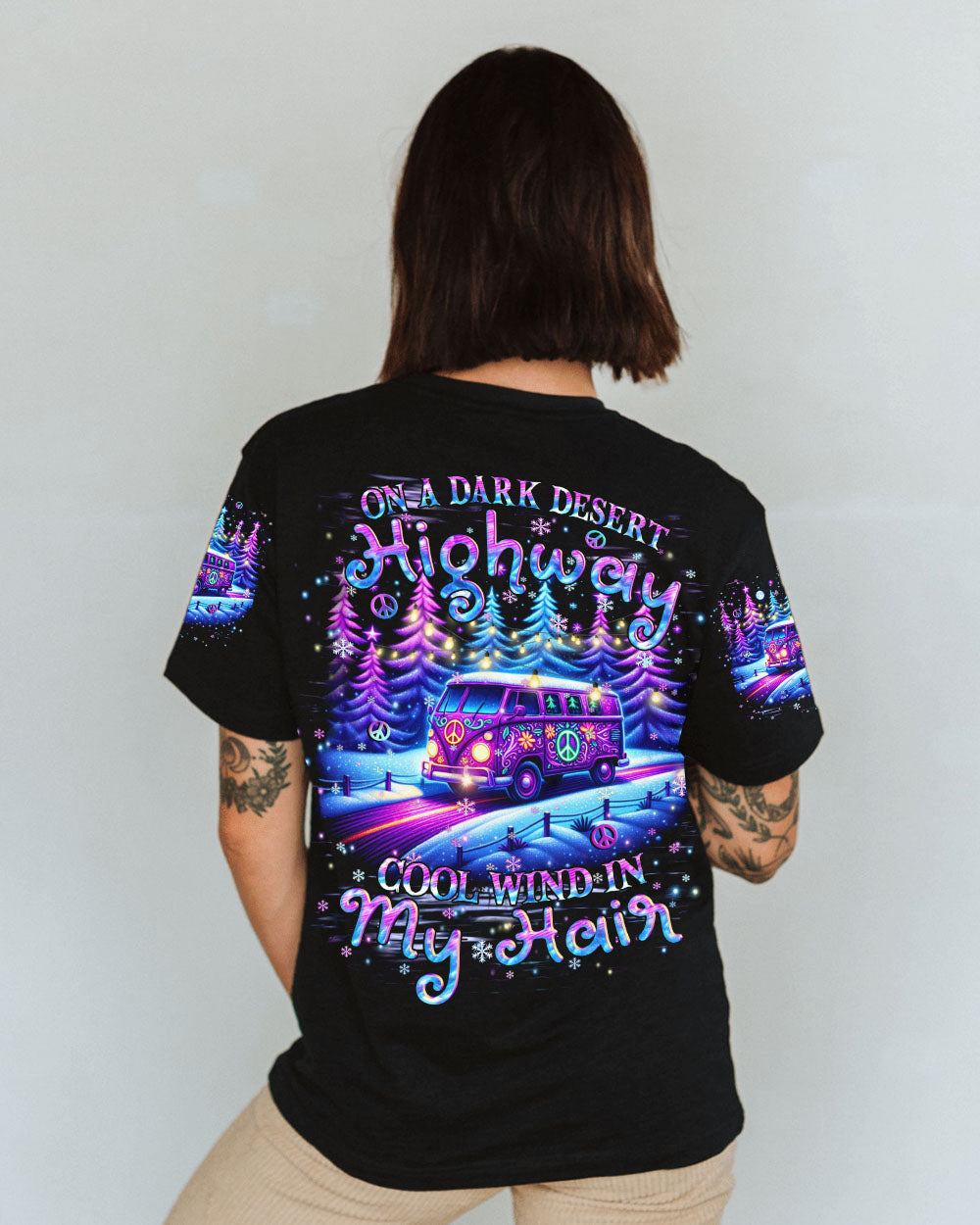 ON A DARK DESERT HIGHWAY CHRISTMAS ALL OVER PRINT - YHHN0411241