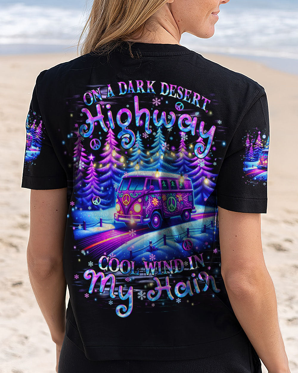 ON A DARK DESERT HIGHWAY CHRISTMAS ALL OVER PRINT - YHHN0411241