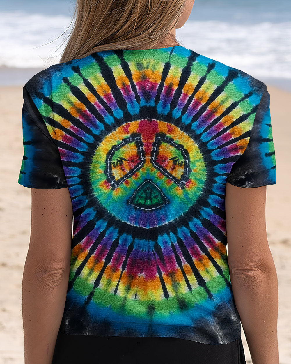 RAINBOW PEACE TIE DYE ALL OVER PRINT - KMTM05112510