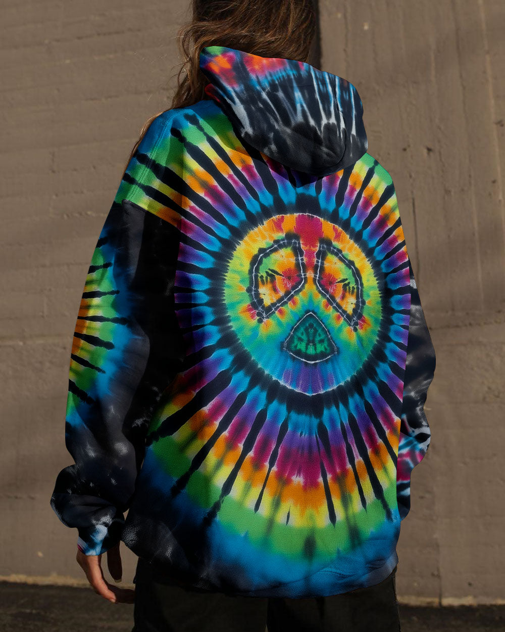 RAINBOW PEACE TIE DYE ALL OVER PRINT - KMTM05112510