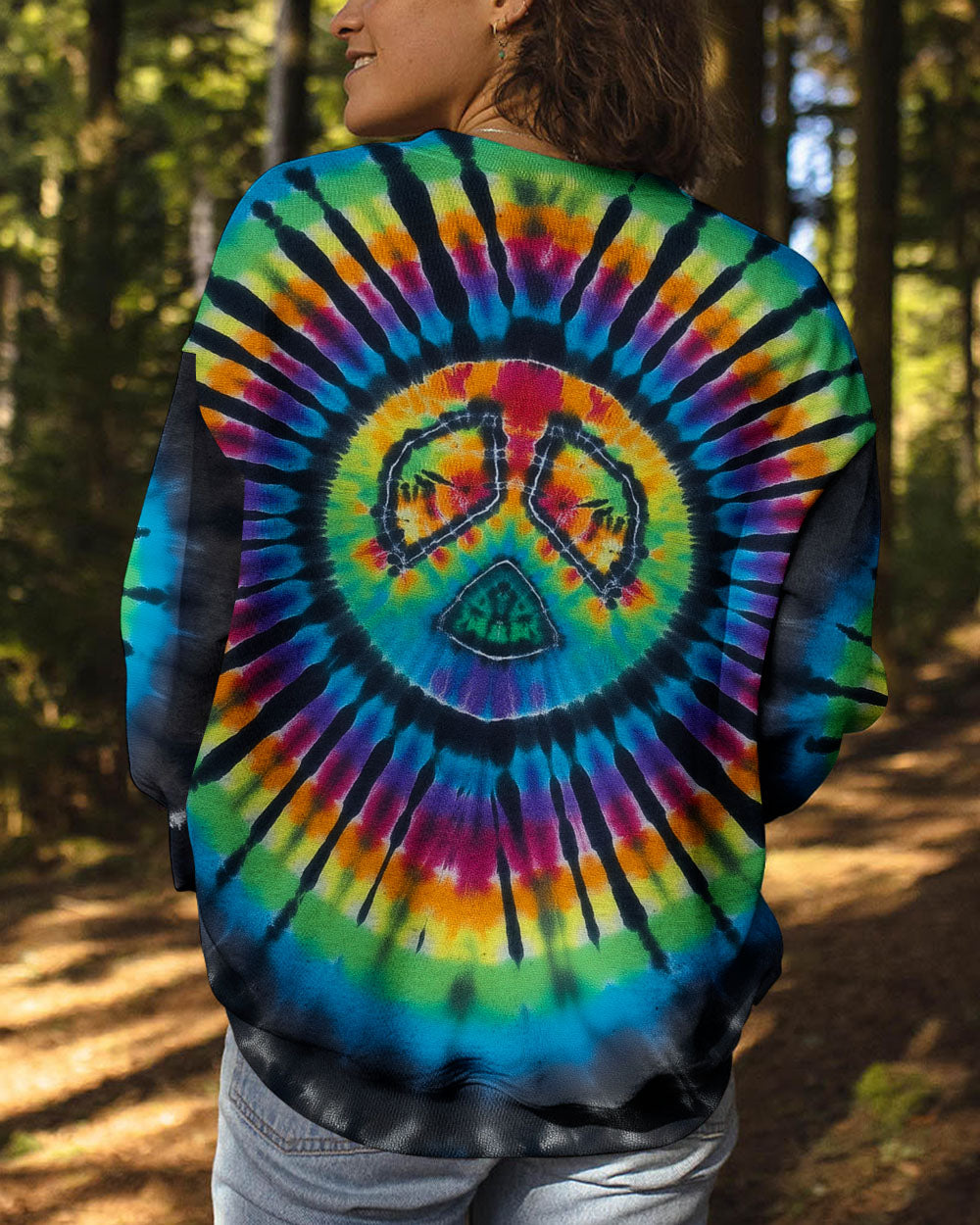 RAINBOW PEACE TIE DYE ALL OVER PRINT - KMTM05112510