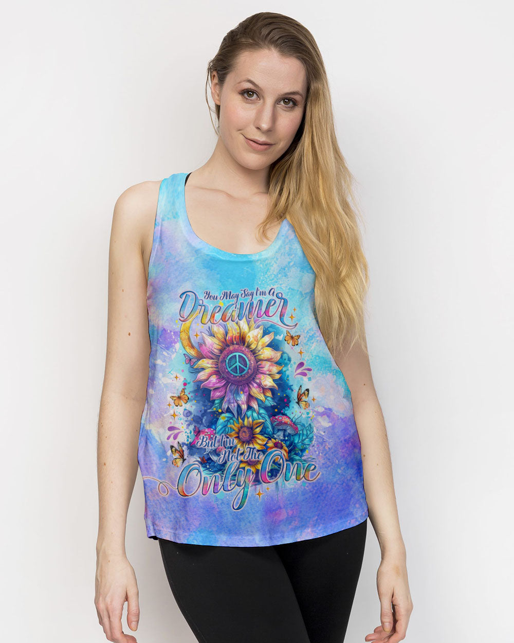 YOU MAY SAY I'M A DREAMER SUNFLOWER ALL OVER PRINT - TLNO0703242