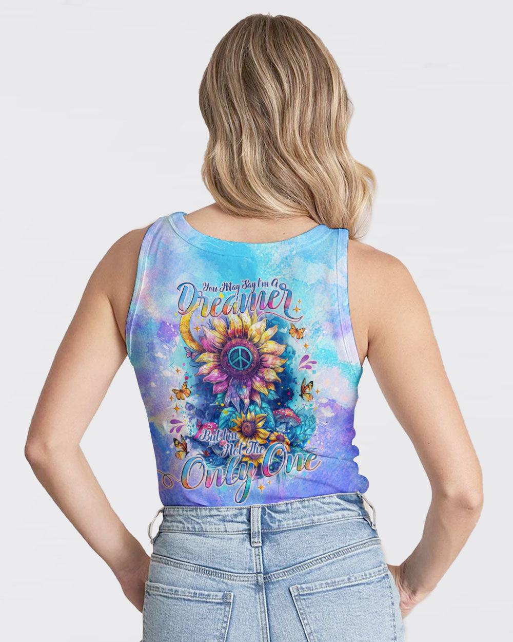 YOU MAY SAY I'M A DREAMER SUNFLOWER ALL OVER PRINT - TLNO0703242