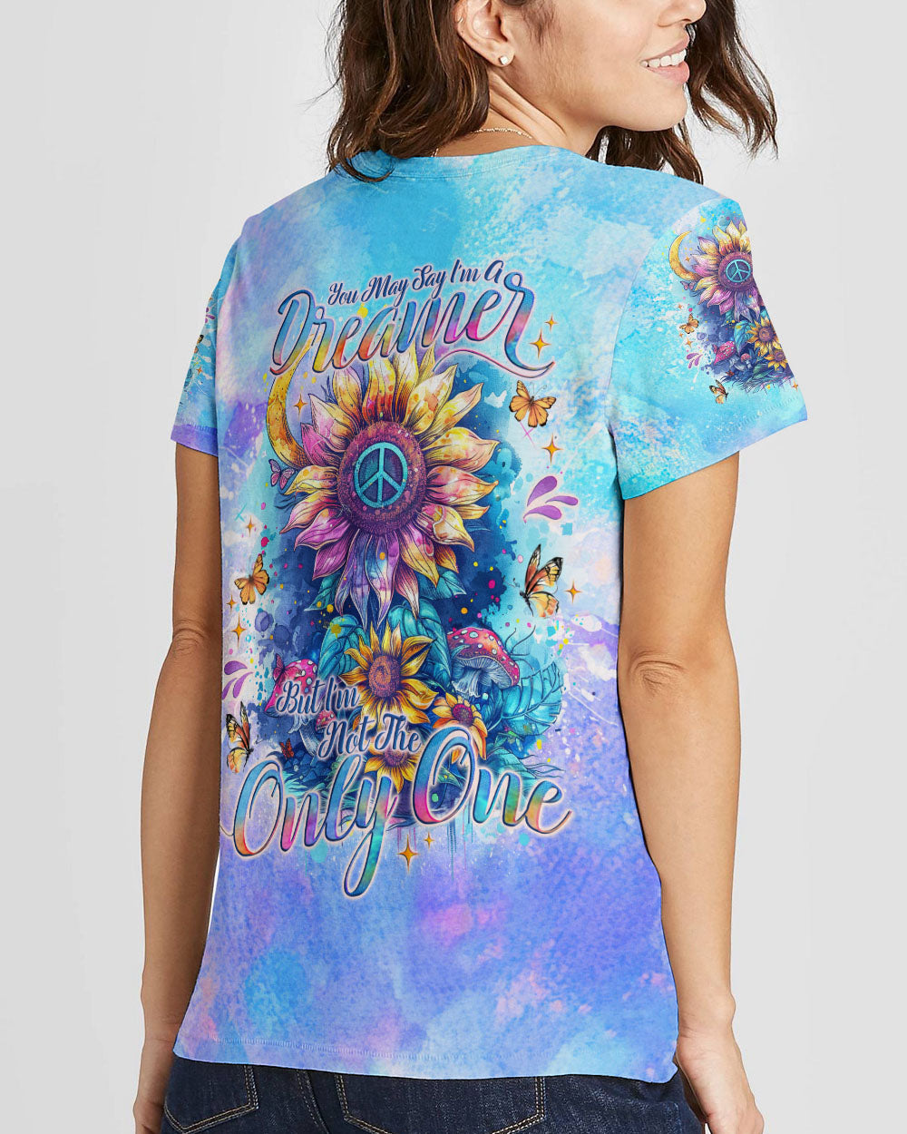 YOU MAY SAY I'M A DREAMER SUNFLOWER ALL OVER PRINT - TLNO0703242