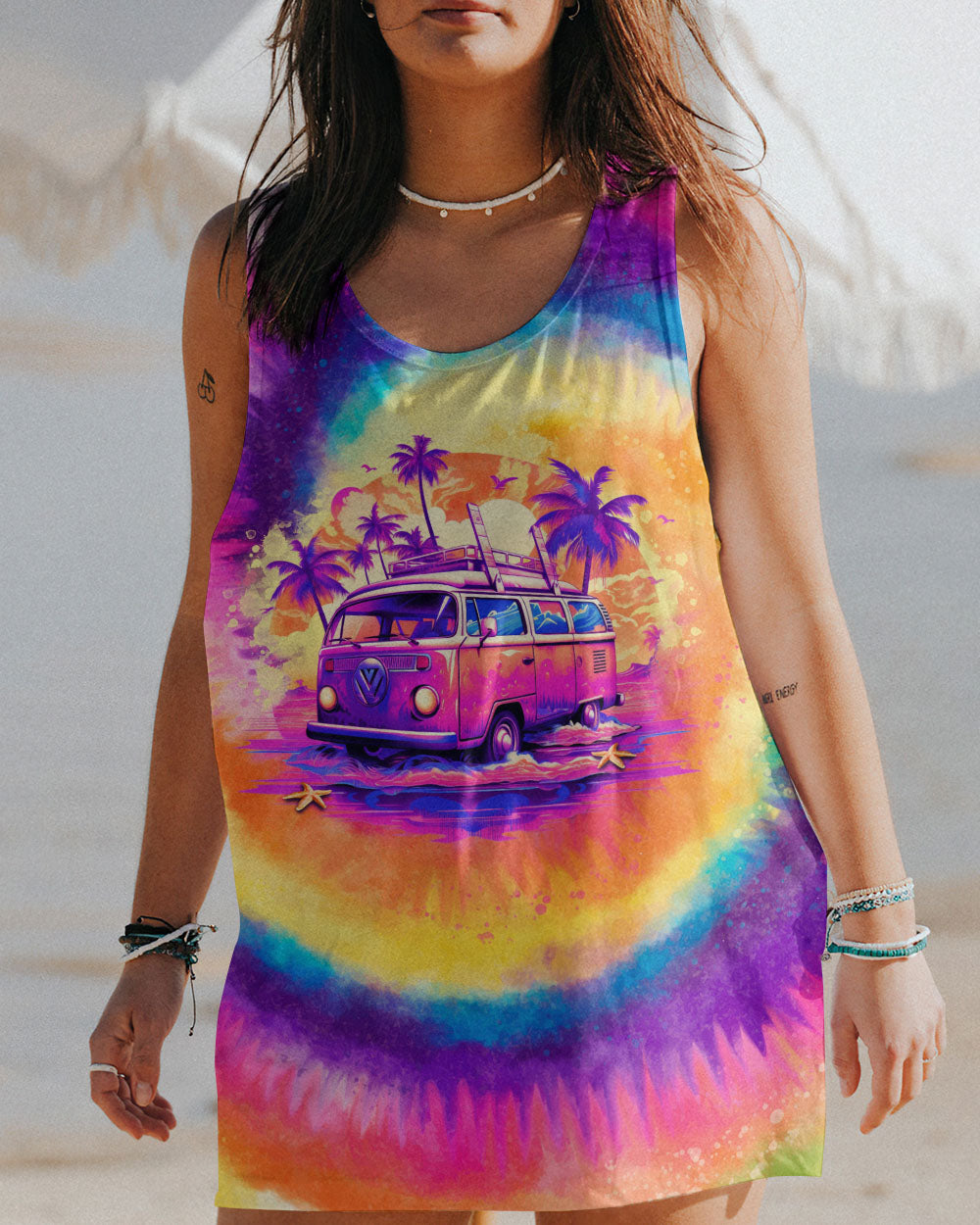 RUNNING AGAINST THE WIND TIE DYE BEACH ALL OVER PRINT - TLNO1606231